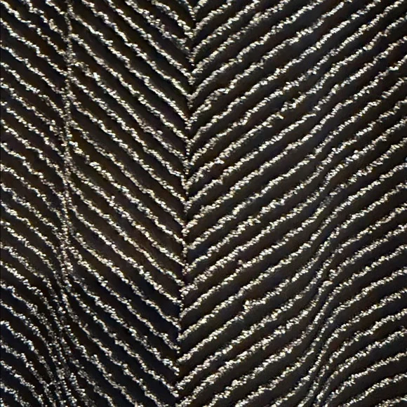 Varsity juniors Black Velvet with Silver Metallic Detail Dance suit. - Picture 4 of 7